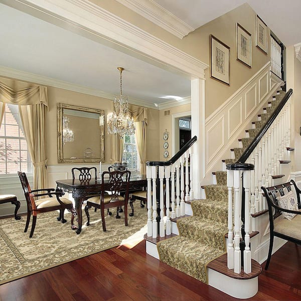 Kurdamir Elegante Ivory 8 ft. x 11 ft. Area Rug