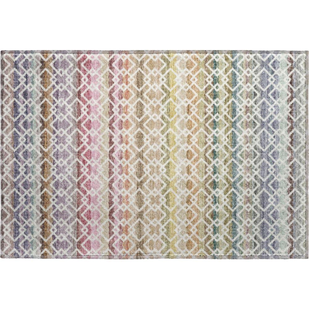 Addison Rugs Mayfield Premium Machine Washable Abstract AMF2531 Ivory 2 ...