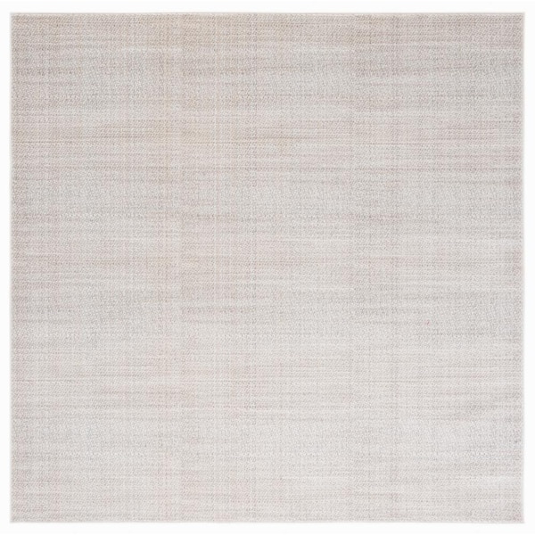 SAFAVIEH Herat Ivory/Beige 7 ft. x 7 ft. Solid Color Square Area Rug