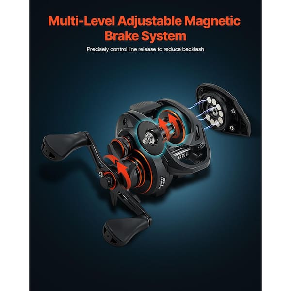 baitcaster reels 6 2 1 gear ratio freshwater Mansory Reels,Ultra-Light BFS Heavy Duty, Double Spools Ocean Beach Fishing Fishing Baitcasting Reel 6:4:1 Gear