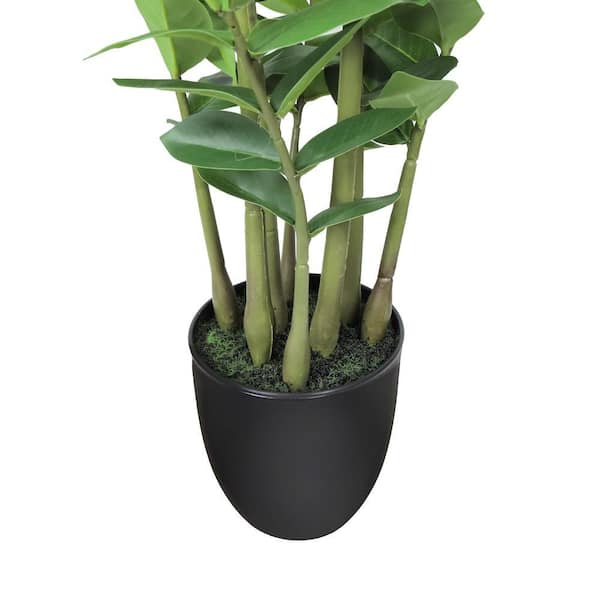 LIVING LUXURY 32 in. Real Touch Artificial Zamiifolia ZZ Plant in