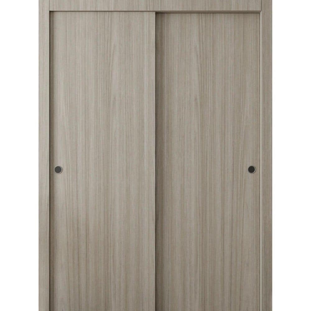 Assembly Required 3011 72 in. x 84 in. Reversible Oak Franko Color Solid Core Wood Sliding Door Kit with Separate Jamb price history on PriceWatchPro