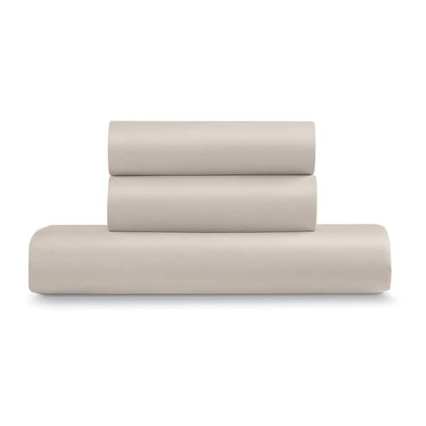 ELLA JAYNE Twin Microfiber Duvet Cover Set In Taupe