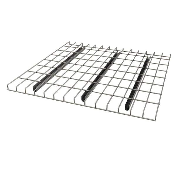 Sandusky 1.5 in. H x 52 in. W x 42 in. D Chrome Pallet Rack Wire Deck Shelving