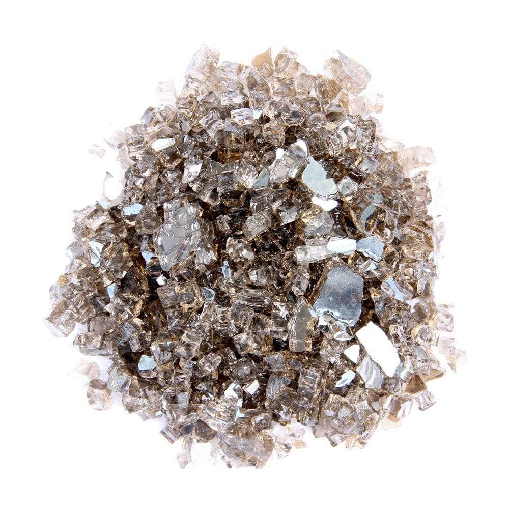 Bronze Reflective Fire Glass for Outdoor Fire Pits, 20 lbs