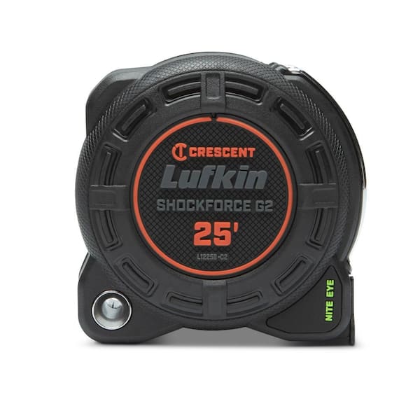 1-1/4 in. x 25 ft. SHOCKFORCE Nite Eye G2 Tape Measure