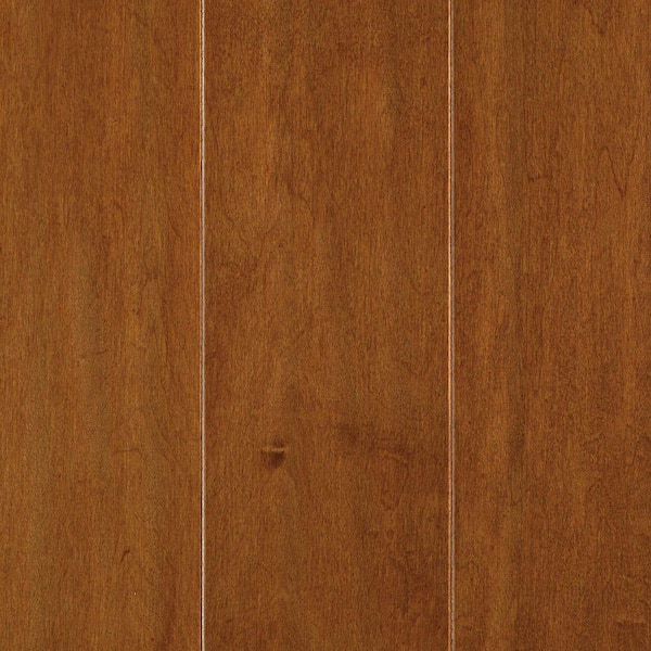 Mohawk Light Amber Maple 3/8 in. T x 5 in. W x Varying Length Soft Scraped Engineered Hardwood Flooring (23.5 sq. ft.)