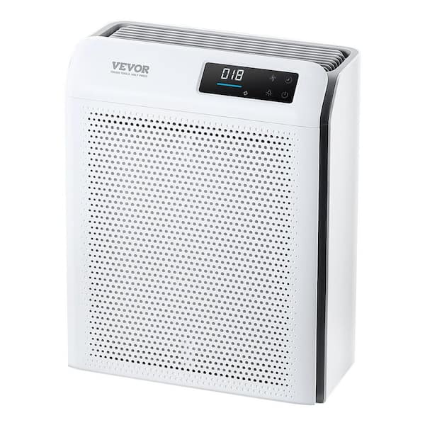 VEVOR Air Purifier H13 HEPA Layer,1344 sQ. FT./h Smart Air Purifier with Speed Control andChild Lock Guard Air Cleaner Whites