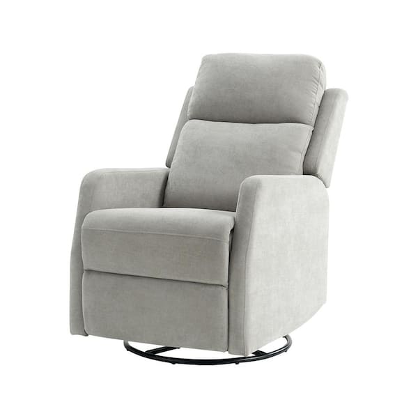 JAYDEN CREATION Luis Gery Traditional Swivel Rocker Manual Recliner