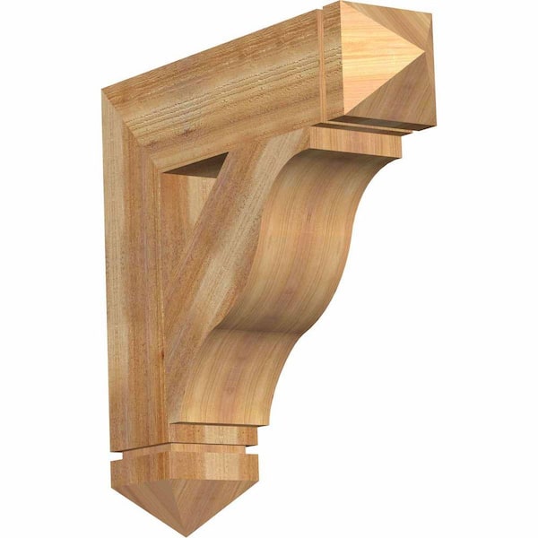 Ekena Millwork 6 in. x 26 in. x 26 in. Western Red Cedar Funston Arts and Crafts Rough Sawn