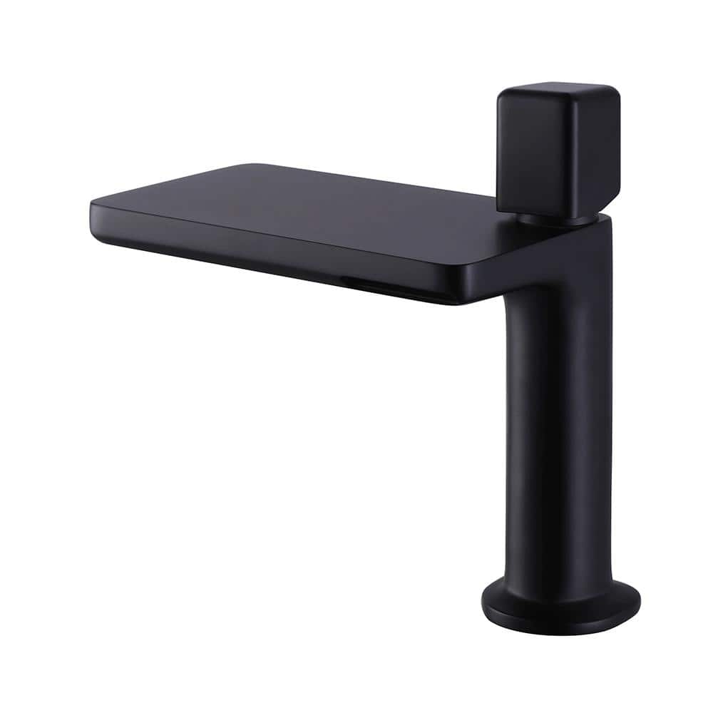 Single Handle Single Hole Bathroom Faucet 3.17 GPM, Brass Waterfall Bathroo