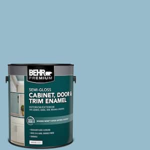 1 gal. #S480-3 Sydney Harbour Semi-Gloss Enamel Interior Cabinet and Trim Paint
