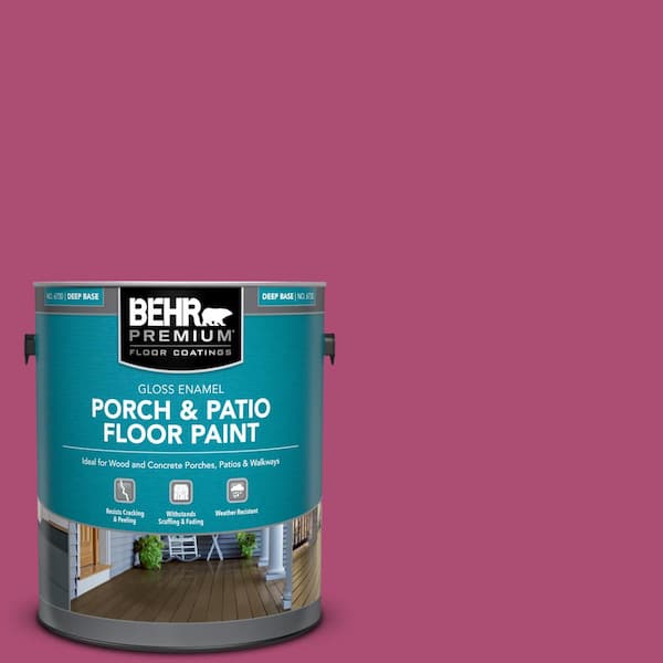 BEHR PREMIUM 1 gal. #100B-7 Hot Pink Gloss Enamel Interior/Exterior Porch and Patio Floor Paint