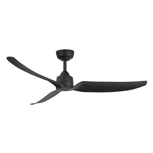 KUZCO Hugo 52 in. Matte Black Ceiling Fan