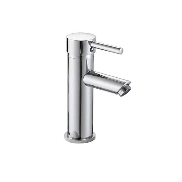 Modern Luxurious Single Handle Single Hole Bathroom Sink Faucet Bathroom Faucet with Handle in Chrome
