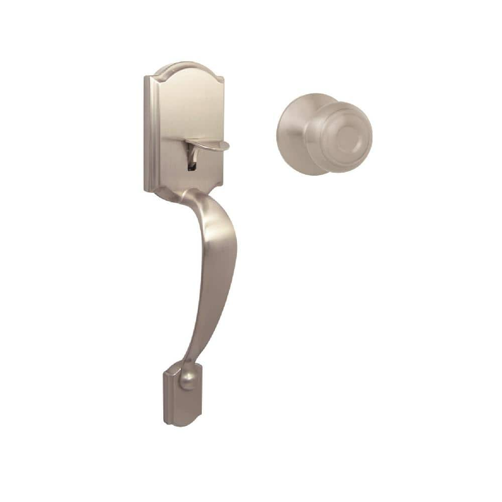 Defiant Castle Satin Nickel Entrance Door Handleset with Hartford