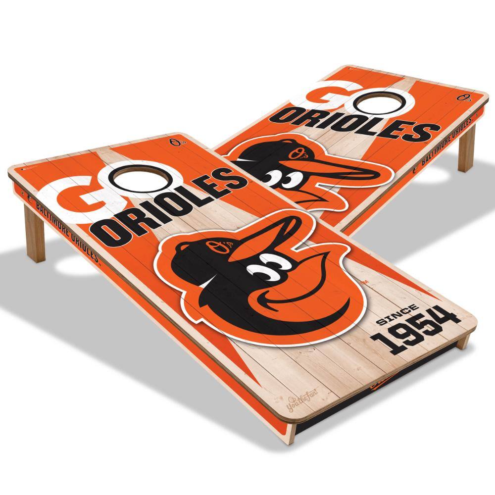 Baltimore Orioles 2x4 Cornhole Game NO BAGS product image for price tracking