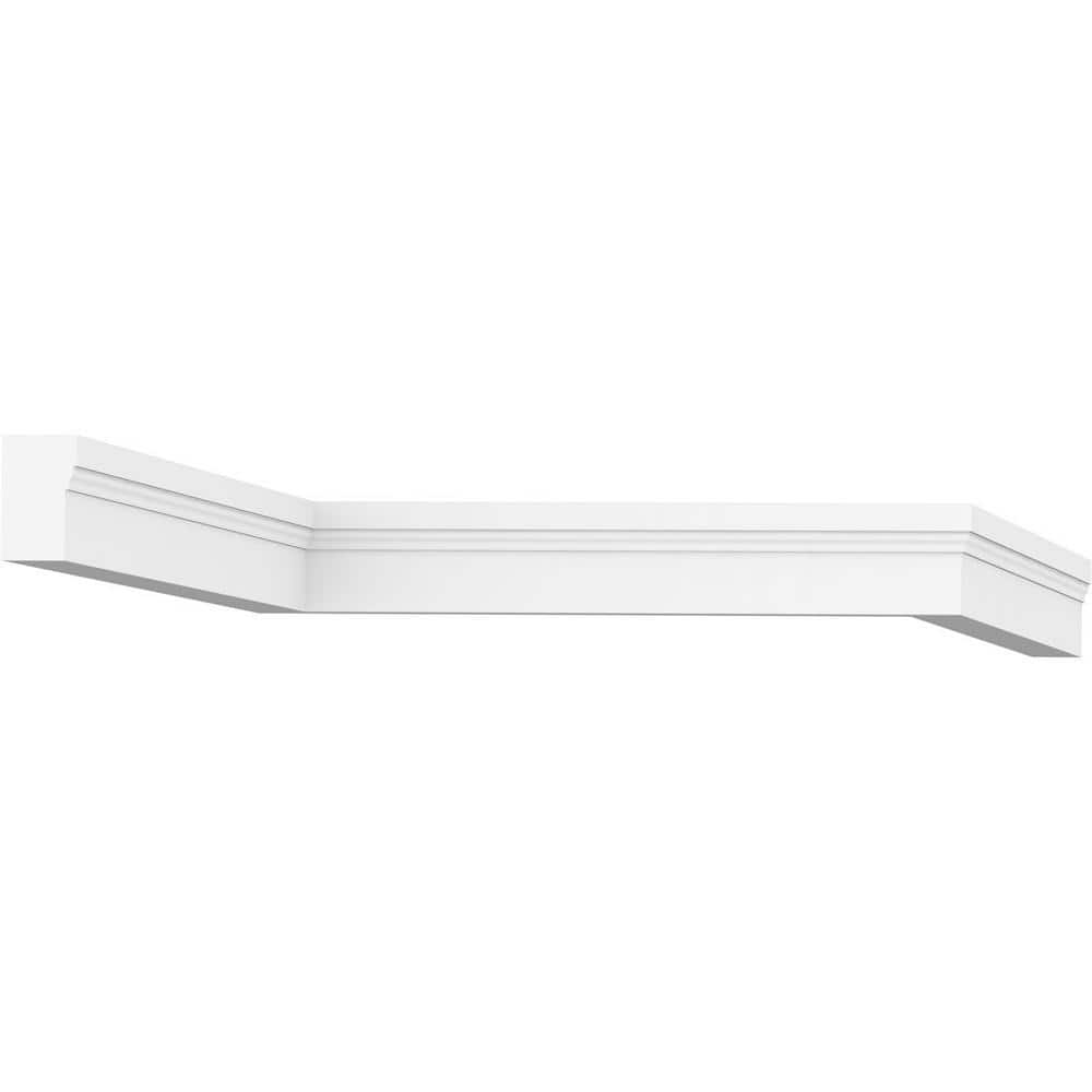96'' White PVC Brick Moulding for Doors and Windows