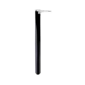 27 3/4 in. (705 mm) Black Metal Abstract Table Leg with Leveling Glide