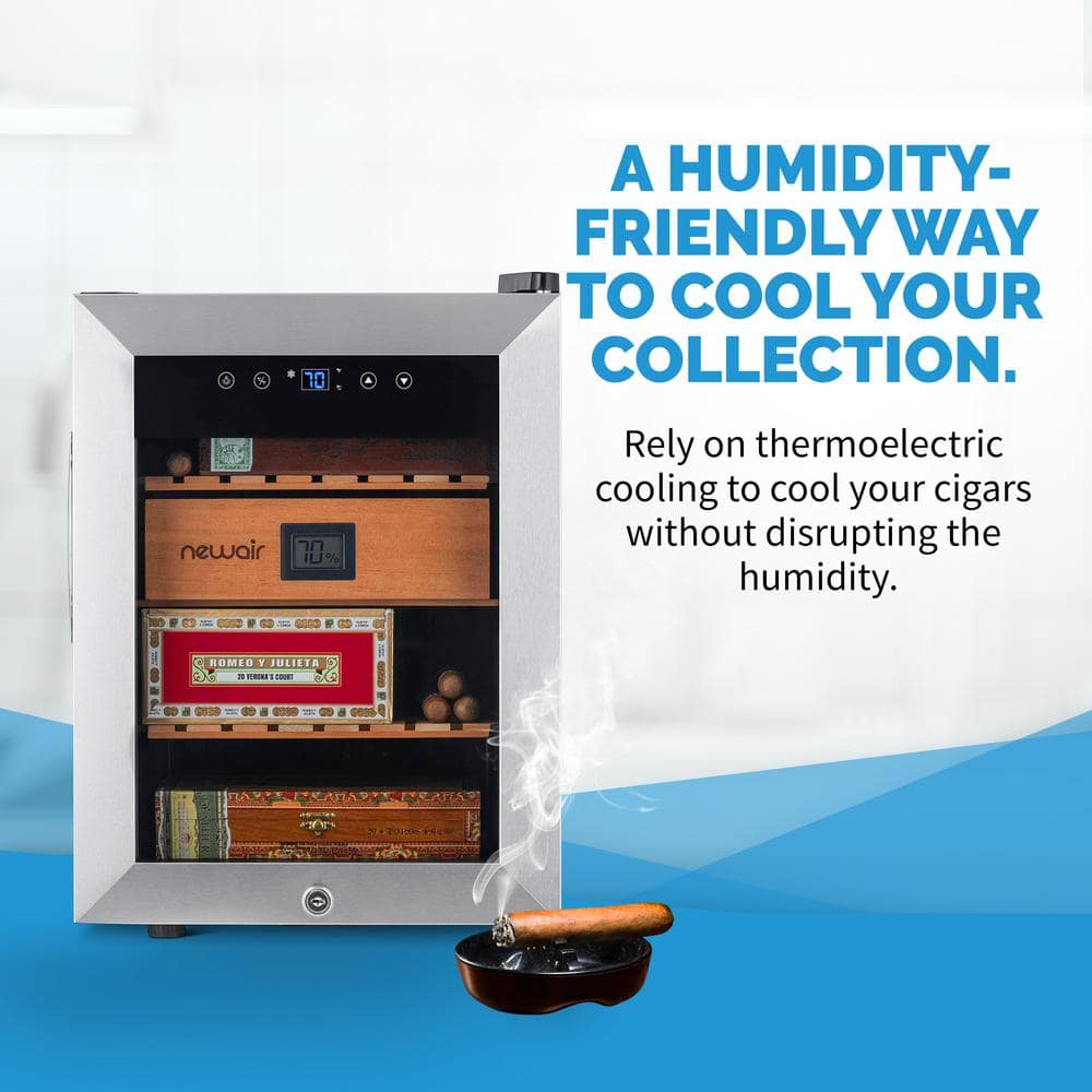 Newair Electric Cigar Humidor Wineador, Thermoelectric with Precision Digital Temperature Controls