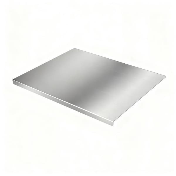 15.75x23.62 in. Rectangular Stainless Steel Cooked Meat Baking Tray, Double-Sided Cutting Board, Rolling Plate Titanium