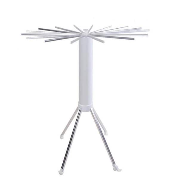Gray 47.6 in. x 43.7 in. x 43.7 in. Free Standing Collapsable Clothes Drying Rack Metal