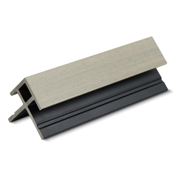 Unbranded 3.9 in. x 3.9 in. x 12 ft. Opal Soar Outer Corner Trim (Horizontal) Composite Siding Board