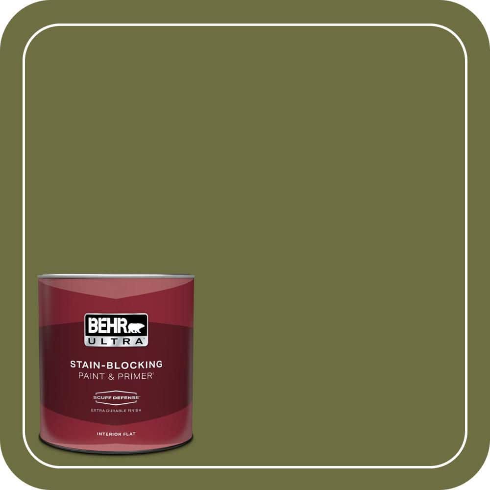 1 qt. #400D-7 Jungle Trail Extra Durable Flat Interior Paint & Primer price history on PriceWatchPro