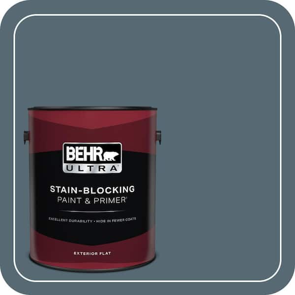 BEHR ULTRA 1 gal. #540F-6 Distance Flat Exterior Paint & Primer