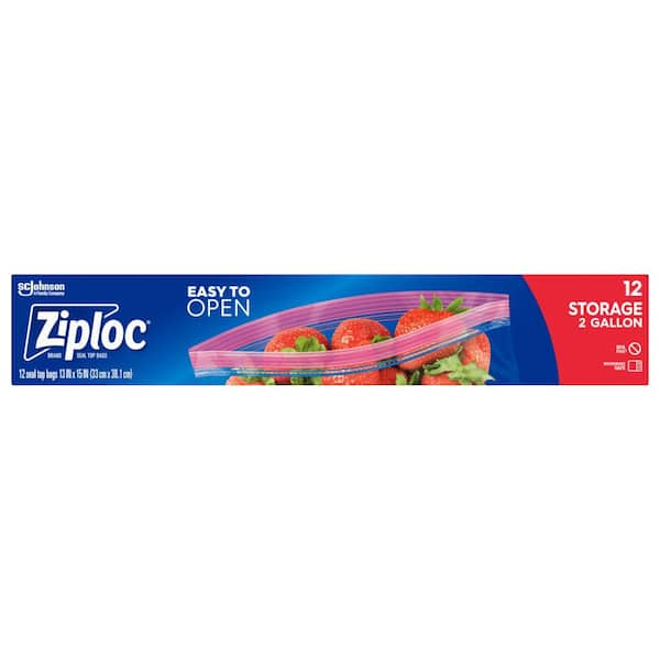 Ziploc 2 gal. Jumbo Storage Bag 043555 - The Home Depot