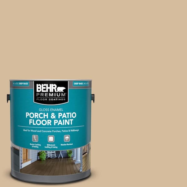 BEHR PREMIUM 1 gal. #T18-06 Kombucha Gloss Enamel Interior/Exterior Porch and Patio Floor Paint