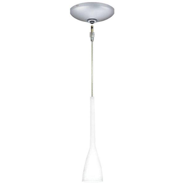 JESCO Lighting Low Voltage Quick Adapt 4-1/4 in. x 114-1/2 in. White Pendant and Canopy Kit