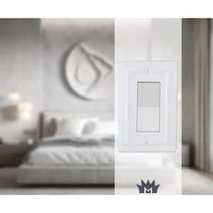 Architectural 1-Gang Decorator/Rocker Wall Plate (Classic White)