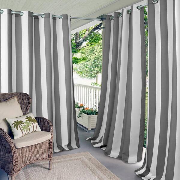 Elrene Aiden Stripe Indoor/Outdoor Window Curtain