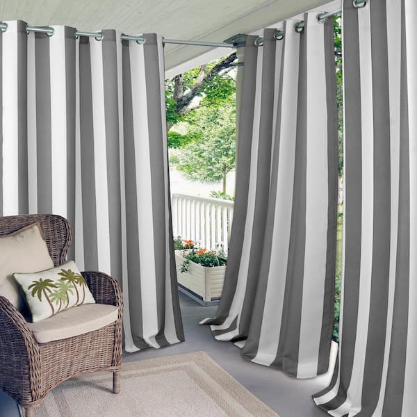 Elrene Aiden Stripe Indoor/Outdoor Window Curtain