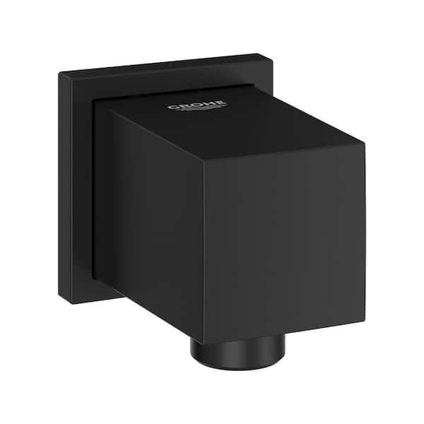 GROHE Euphoria Cube 1/2 in. Wall Union in Matte Black