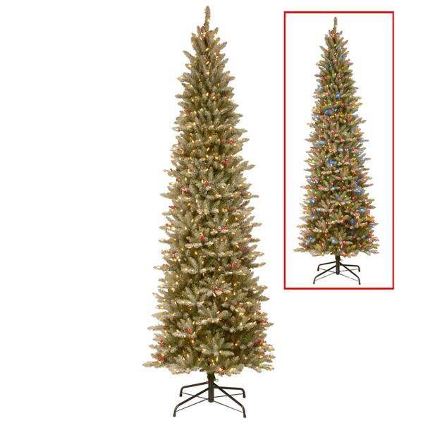 National Tree Company 9 ft. PowerConnect Frosted Mountain Fir ...