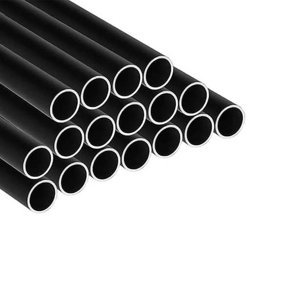 Metal Deck Balusters 36 x 3/4 Round Staircase Spindle Hollow Black 50-Pack for Railing Porch and Stairs