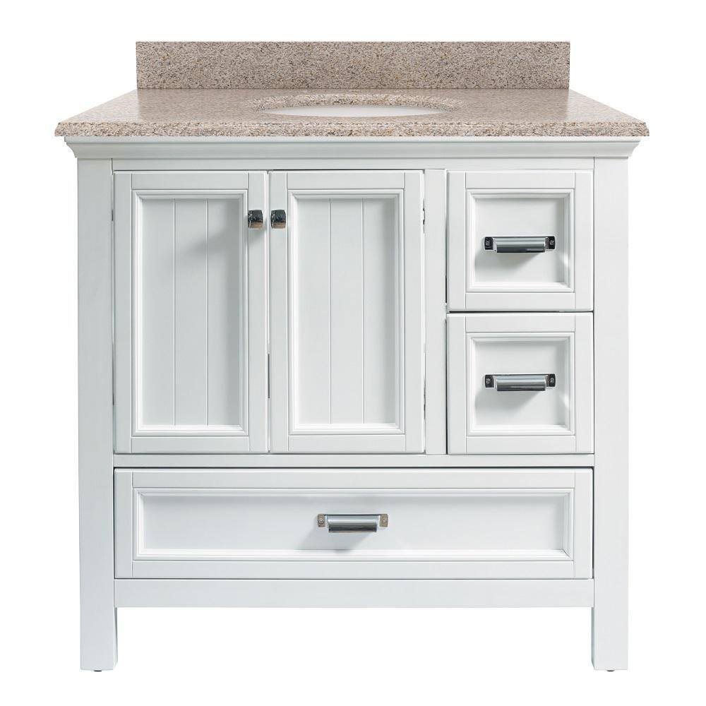 Foremost Brantley 37 In W X 22 In D Vanity Cabinet In White With
