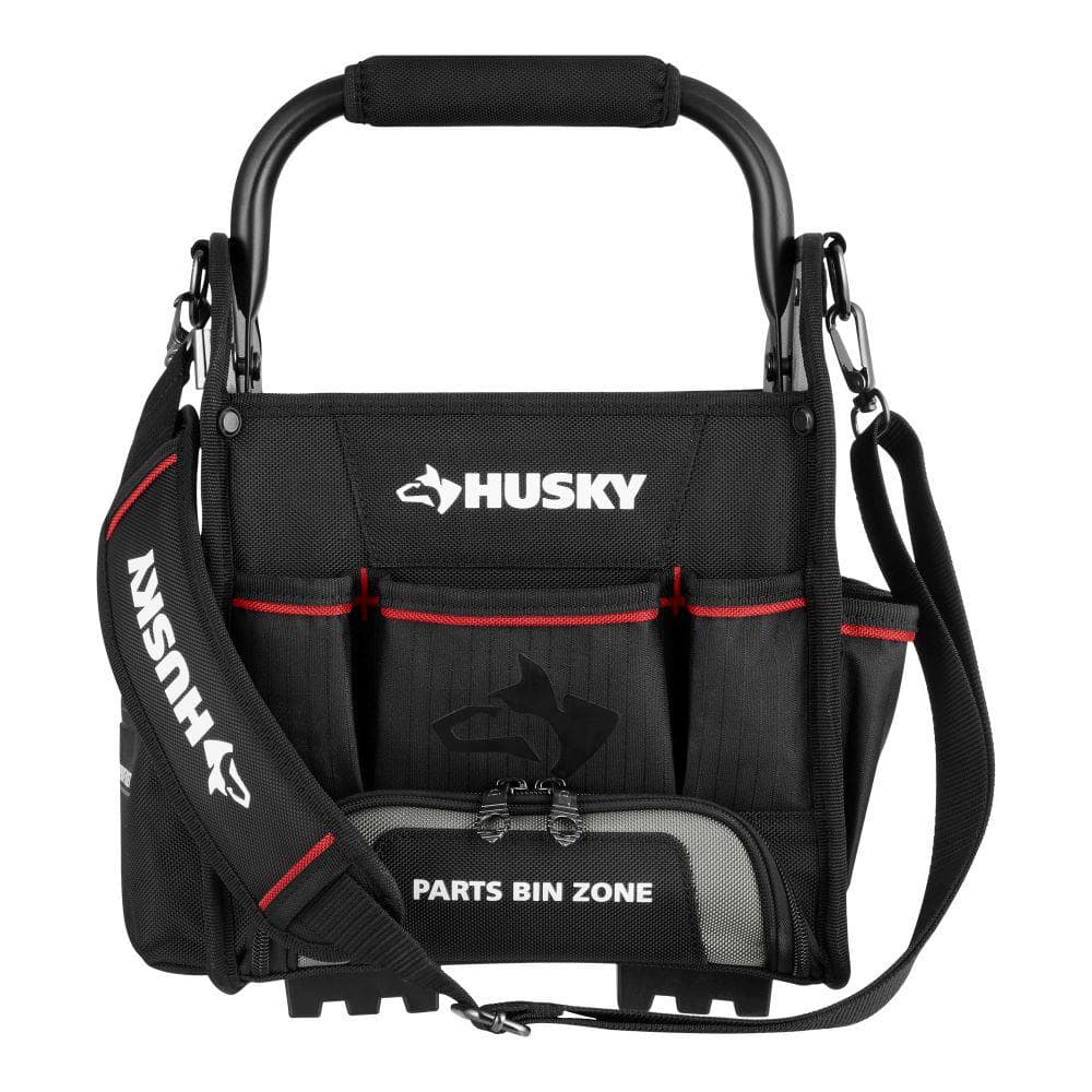 Husky 10 in. Tool Tote with Integrated Parts Bin Zone 526-316 - The ...