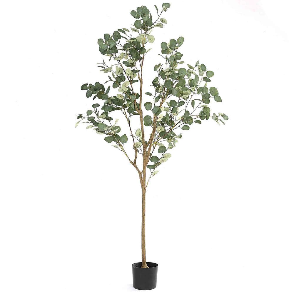 6 ft. Artificial Eucalyptus Tree in Pot