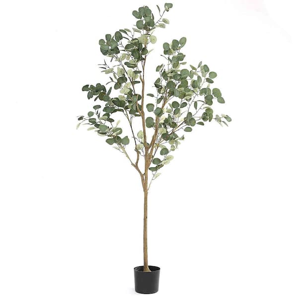 Unbranded 6 ft. Artificial Eucalyptus Tree in Pot