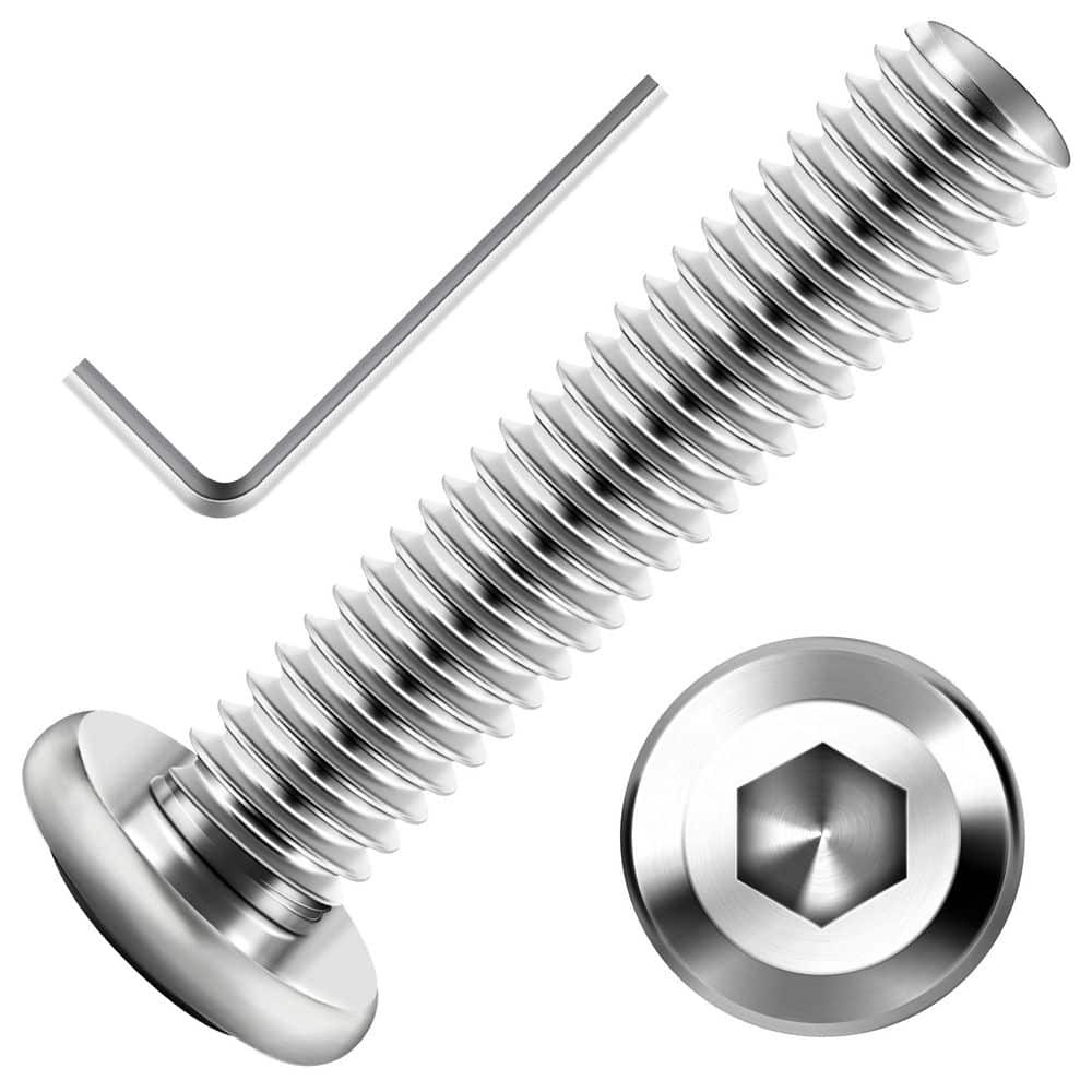 M6 x 30 mm Silver Hex Button Head Socket Cap Screws (30-Piece) price history on PriceWatchPro