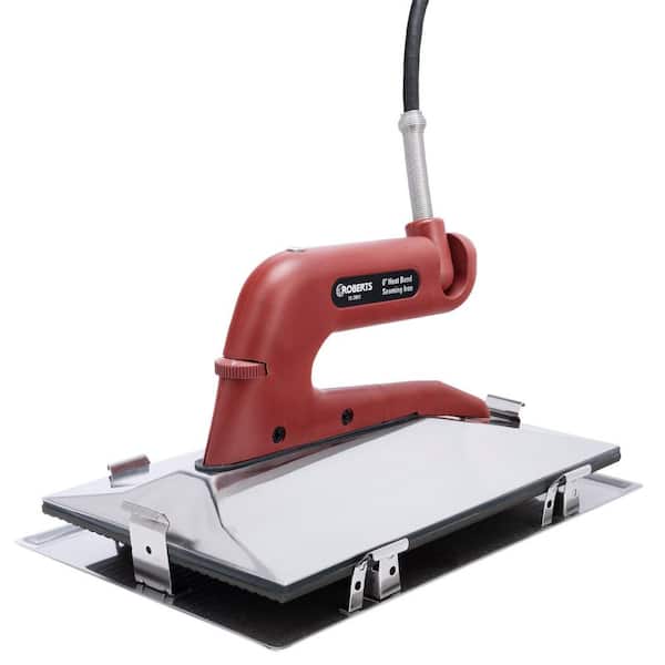 ROBERTS Extra Wide 6 in. Heat Bond Carpet Seaming Iron with Non-Stick Grooved Base