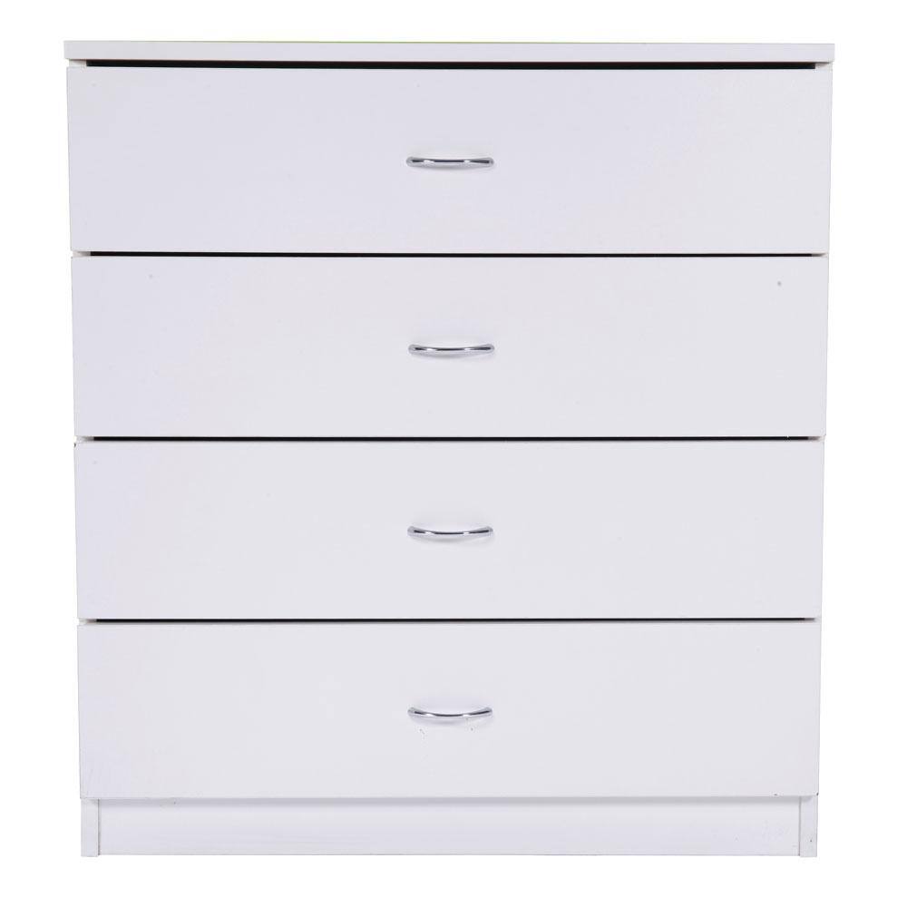 Winado Modern Simple 4Drawer Chest of Drawers White 13 in. W x 28.74