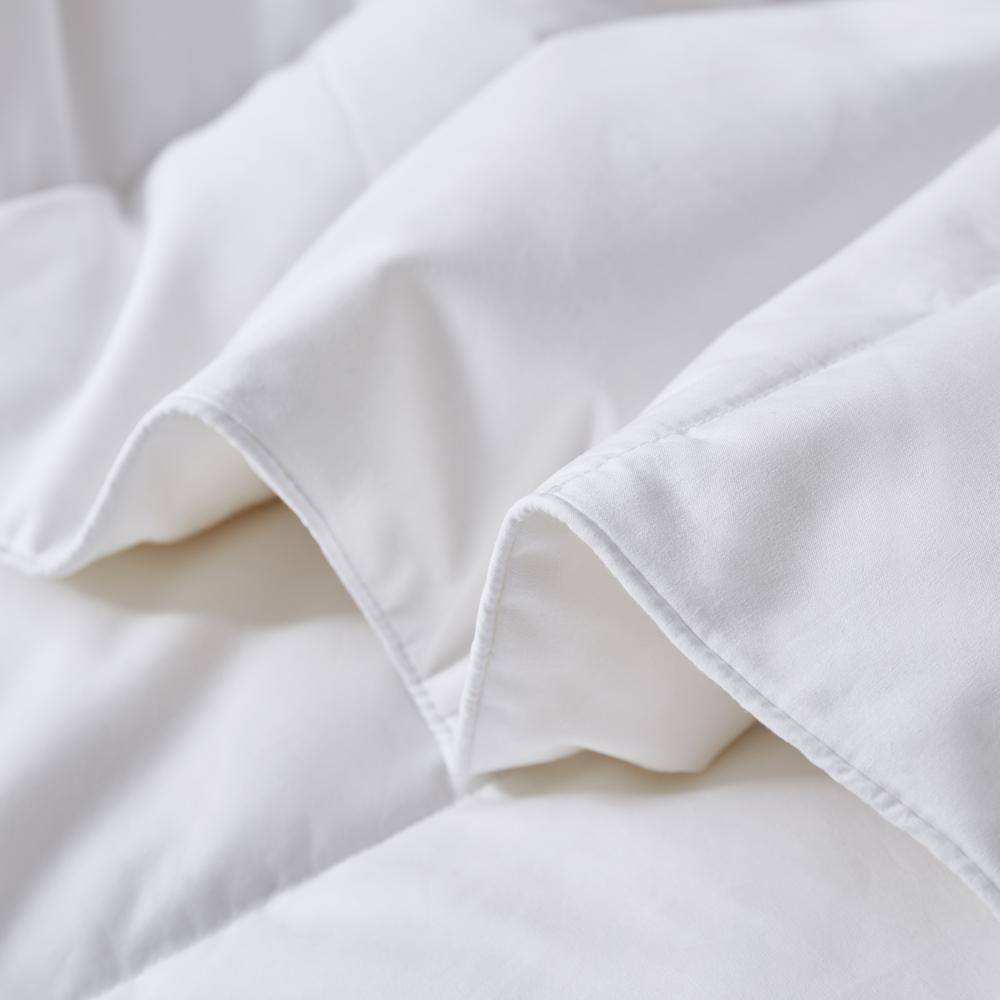 Full/Queen White Cotton Goose Down Bedspread