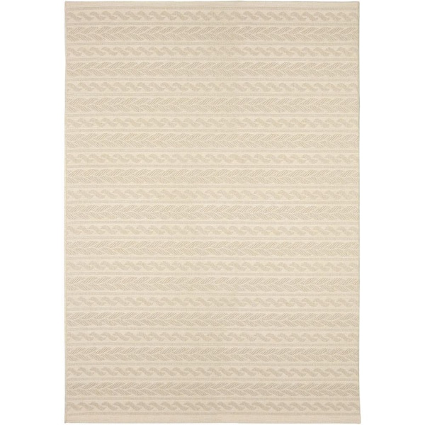 Orian Rugs Twisted Sand Ivory 8 ft. x 11 ft. Indoor/Outdoor Area Rug