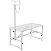 Livestock Stand Goat Trimming Stand, Adjustable Height 21-33", 51x23" Black Tabletop