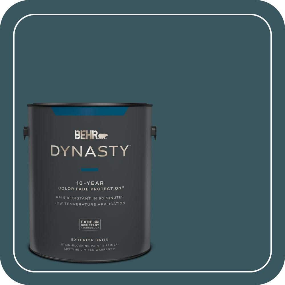1 gal. #520F-7 Kingfisher Satin Enamel Exterior Stain-Blocking Paint & Primer price history on PriceWatchPro