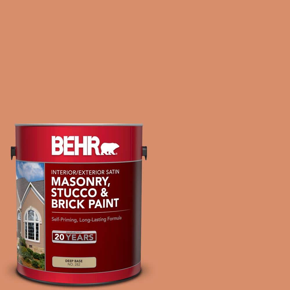 1 gal. #MQ4-38 Balcony Sunset Satin Interior/Exterior Masonry, Stucco and B